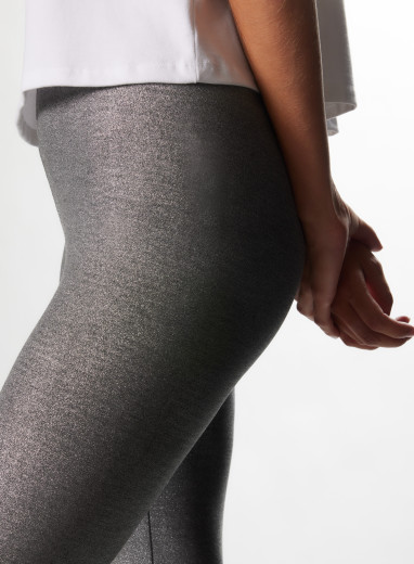 Meimeij Woman Leggings Steel Grey Size 0 Viscose, Polyamide, Elastane