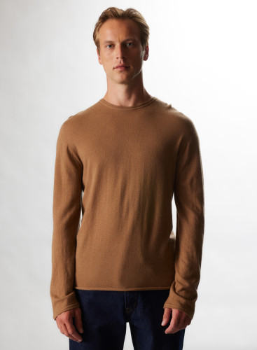 Cashmere Long Sleeve Round Neck T-Shirt