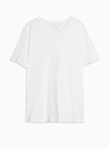 T-shirt Paul col V manches courtes en Coton
