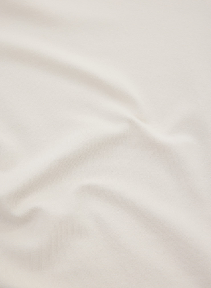 V-Ausschnitt T-Shirt mit Ellbogenärmeln aus Viskose / Elastan