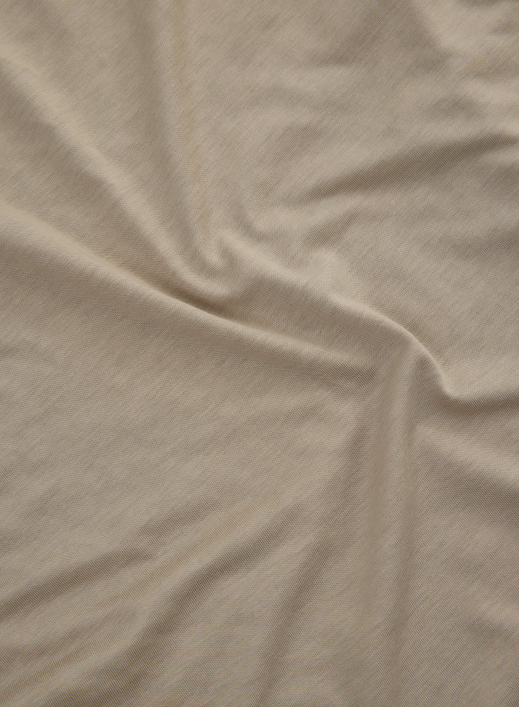 T-Shirt mit Rundhalsausschnitt und Kurzarm aus Lyocell/Bio-Baumwolle