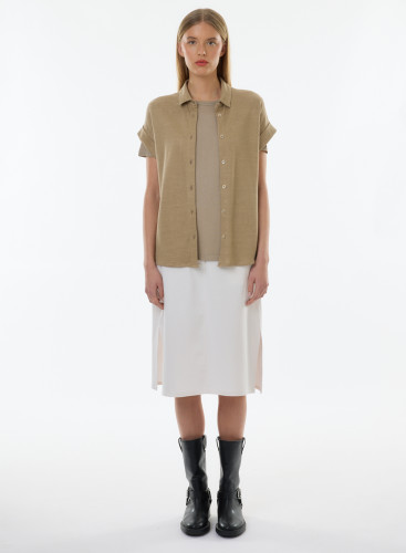 Short sleeves shirt in Linen / Organic Cotton