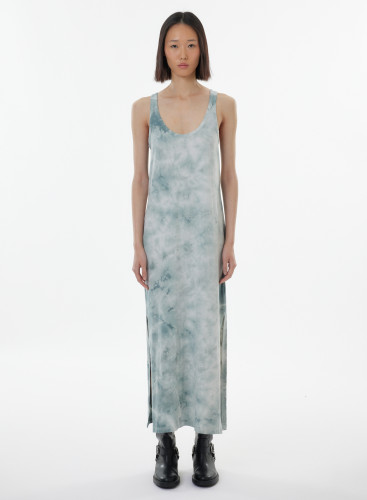 Long dress in Organic Cotton / Elastane