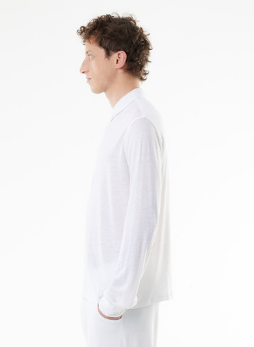 Long sleeves shirt in Linen / Elastane