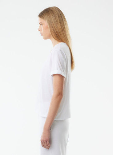 Round neck short sleeves t-shirt in Organic Cotton