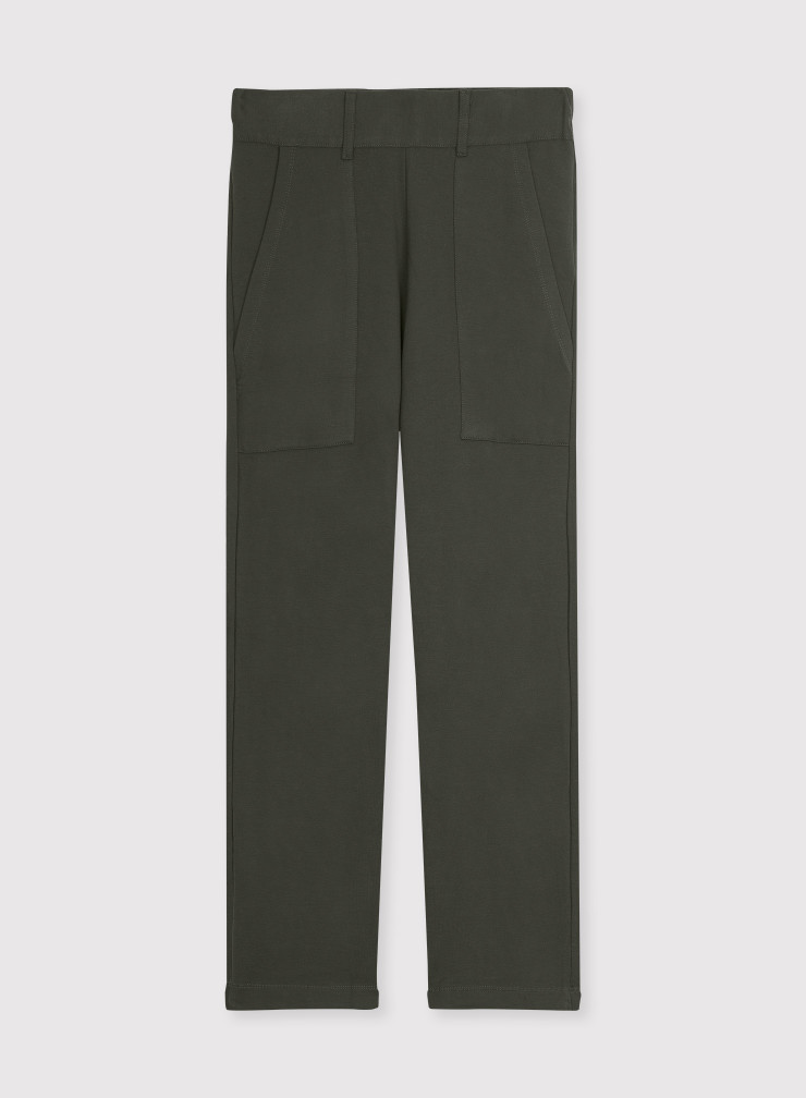 Pants with patch pockets