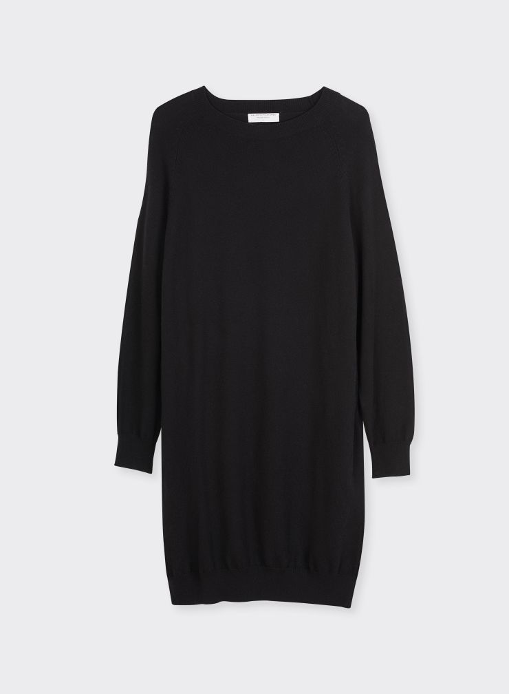Organic cotton / Cashmere long sleeves dress