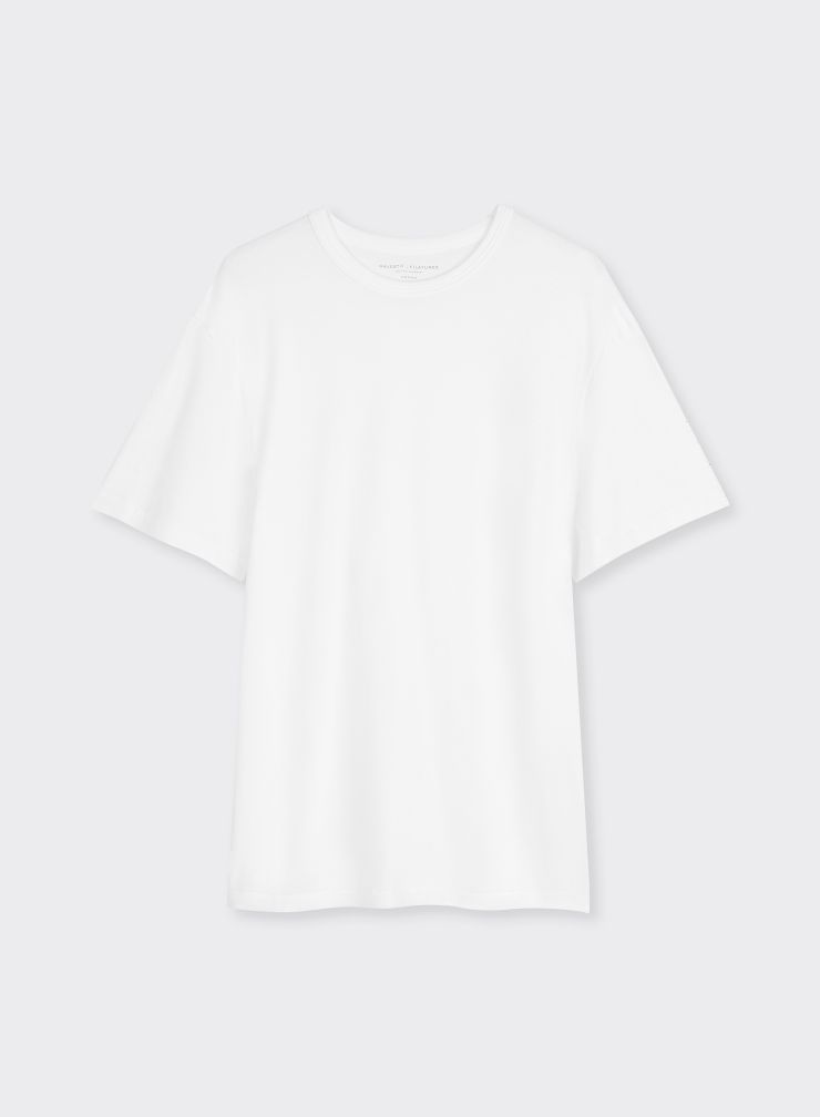 Cotton short sleeve round neck t-shirt