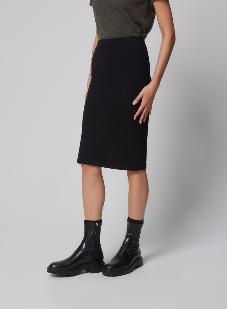 Organic cotton / Cashmere skirt