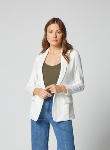 Lyocell / Cashmere  2-pocket flap jacket