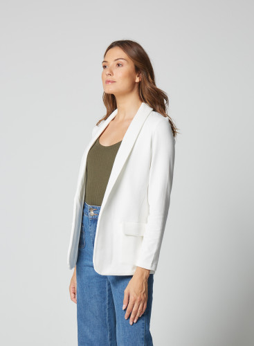 Lyocel, Tencel / Cashmere  2-pocket flap jacket