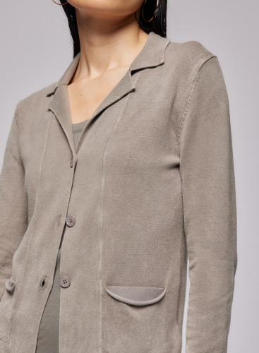 Long Sleeve Jacket in Organic cotton / Elastane