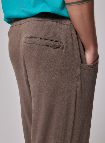 Pants in Linen / Elastane